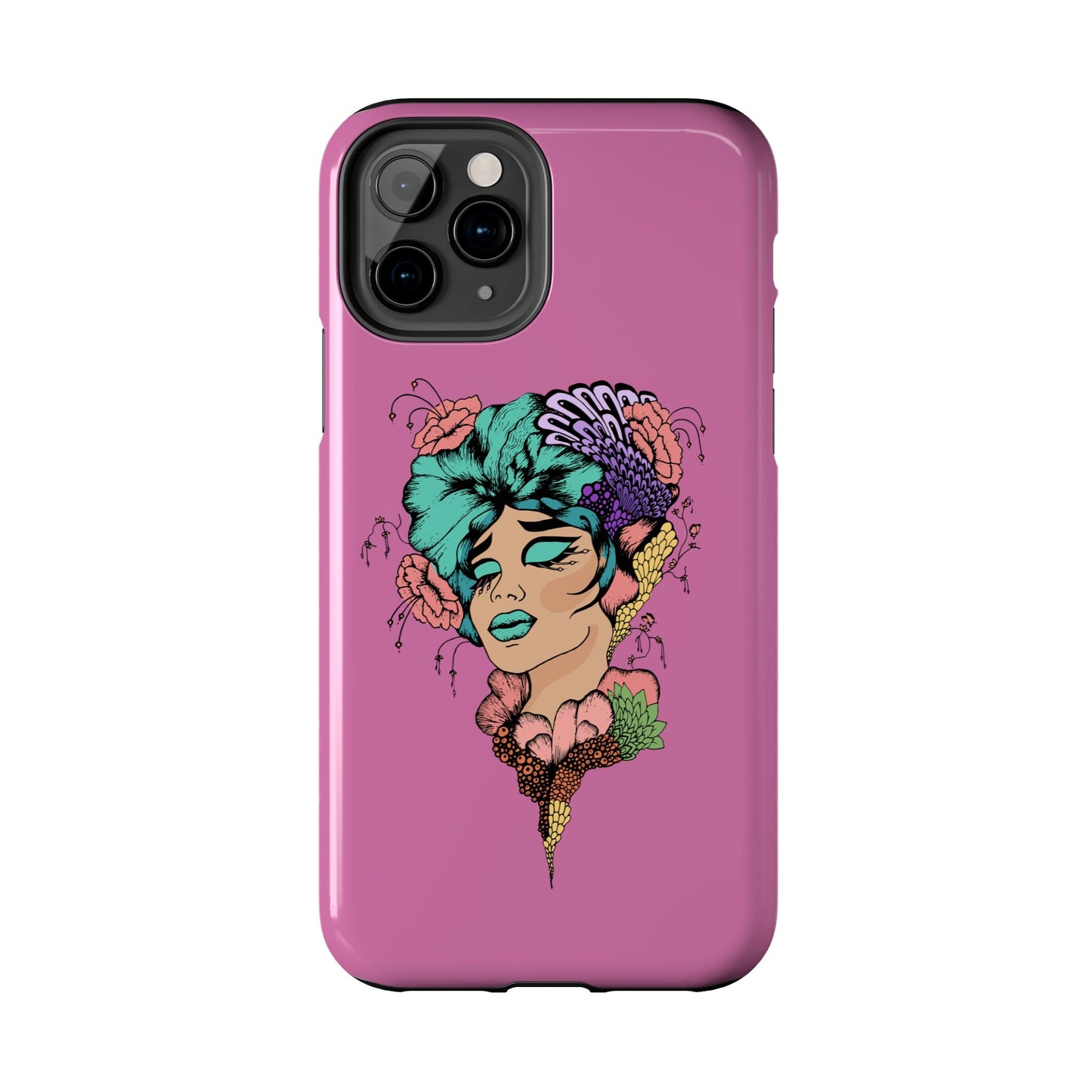 Floral Woman Tough Phone Cases