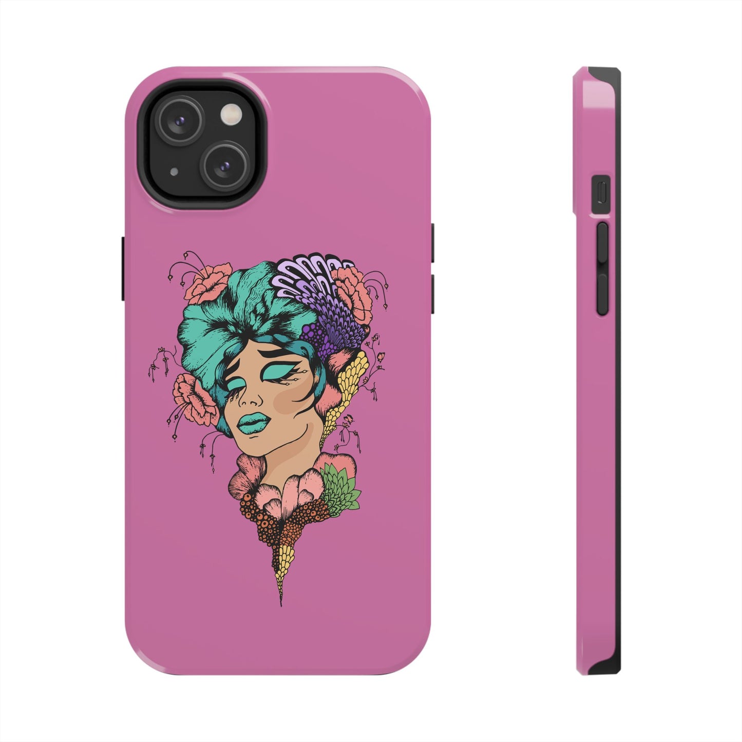 Floral Woman Tough Phone Cases