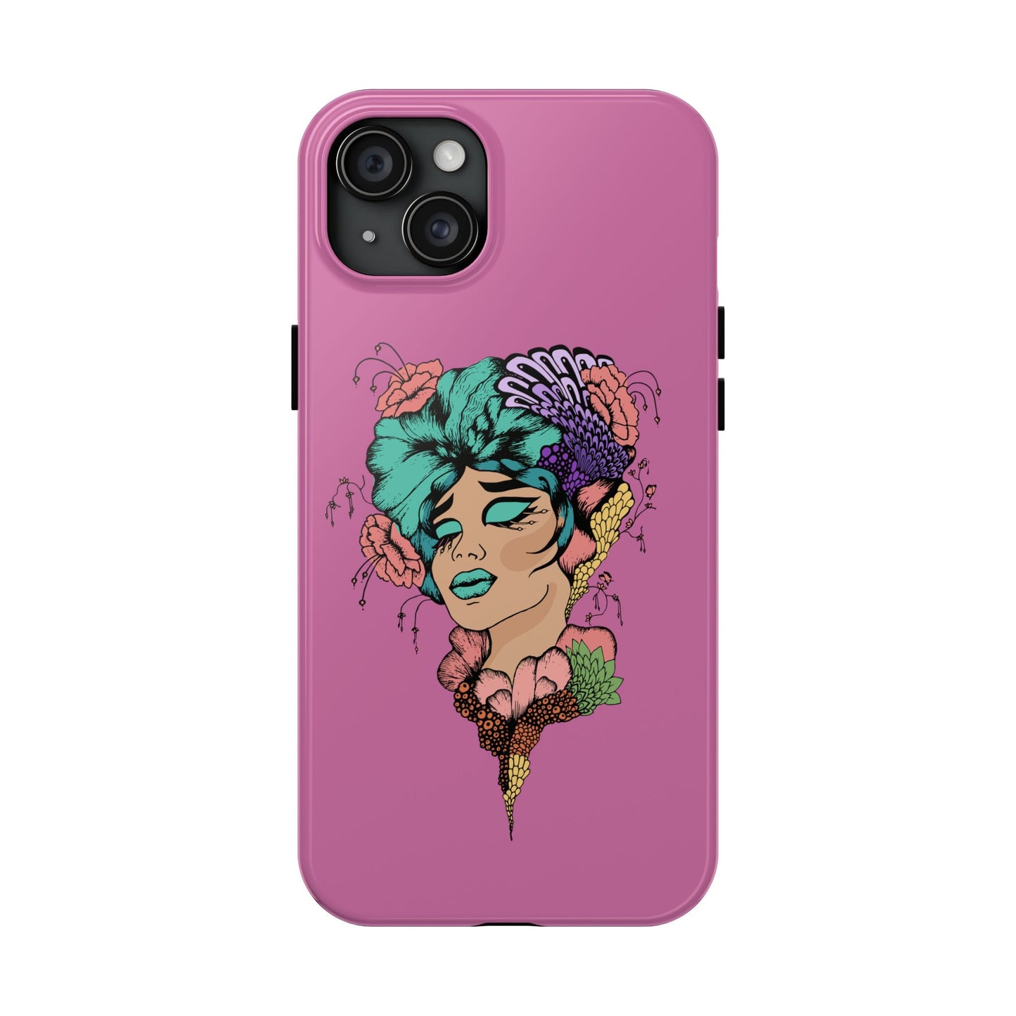 Floral Woman Tough Phone Cases