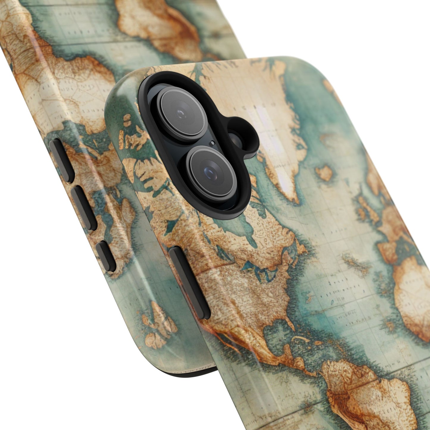 Vintage World Map Tough Phone Cases