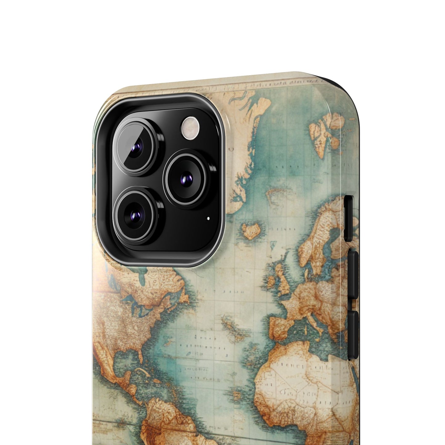 Vintage World Map Tough Phone Cases