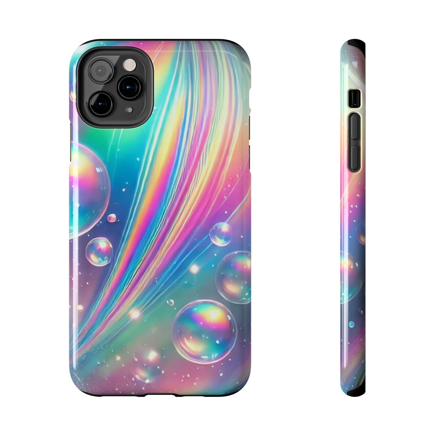 Iridescent colorful Tough Phone Cases