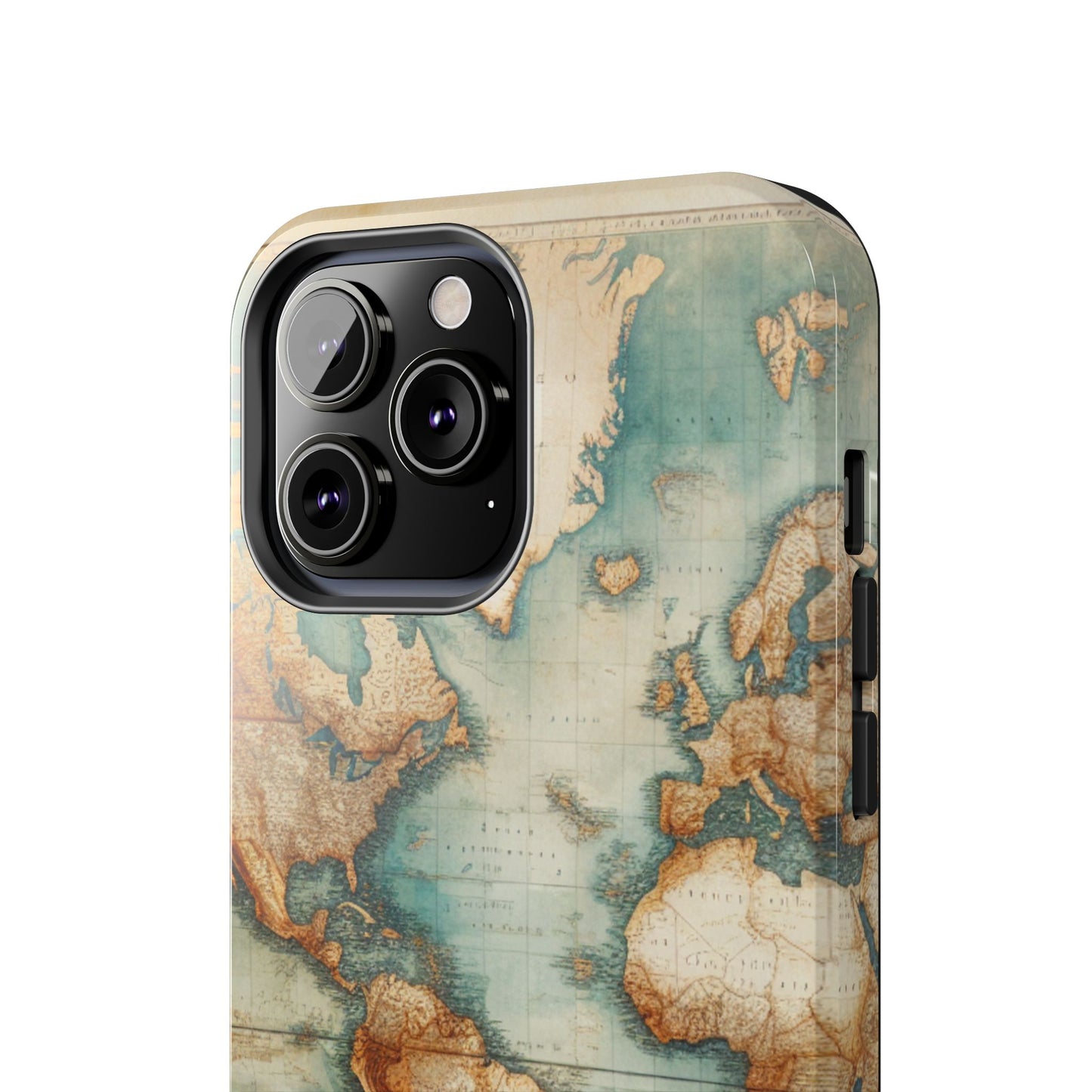 Vintage World Map Tough Phone Cases