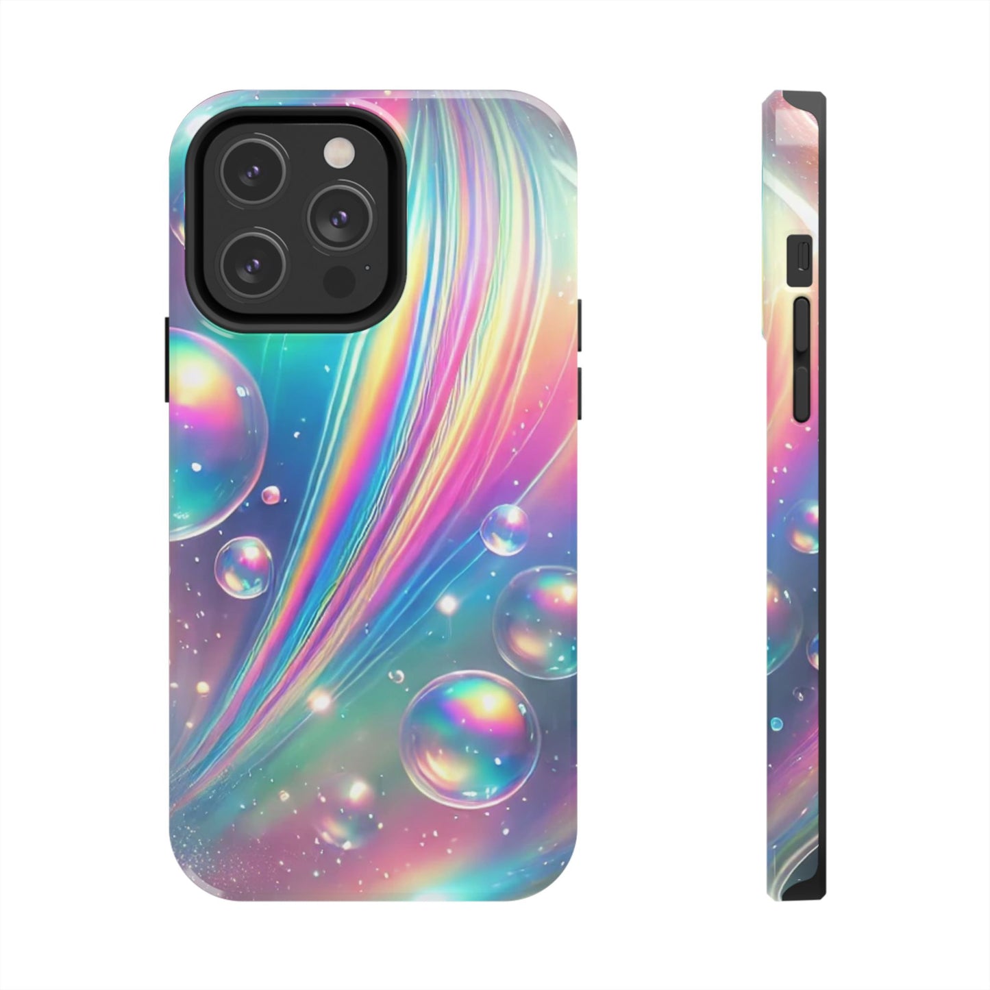 Iridescent colorful Tough Phone Cases