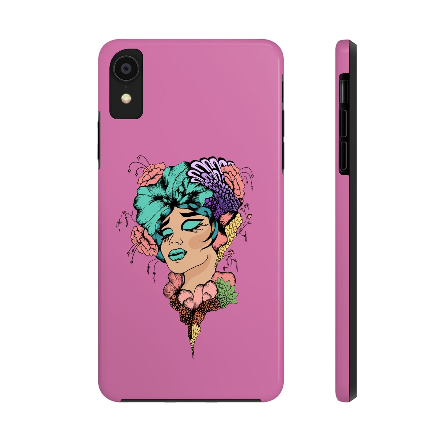 Floral Woman Tough Phone Cases