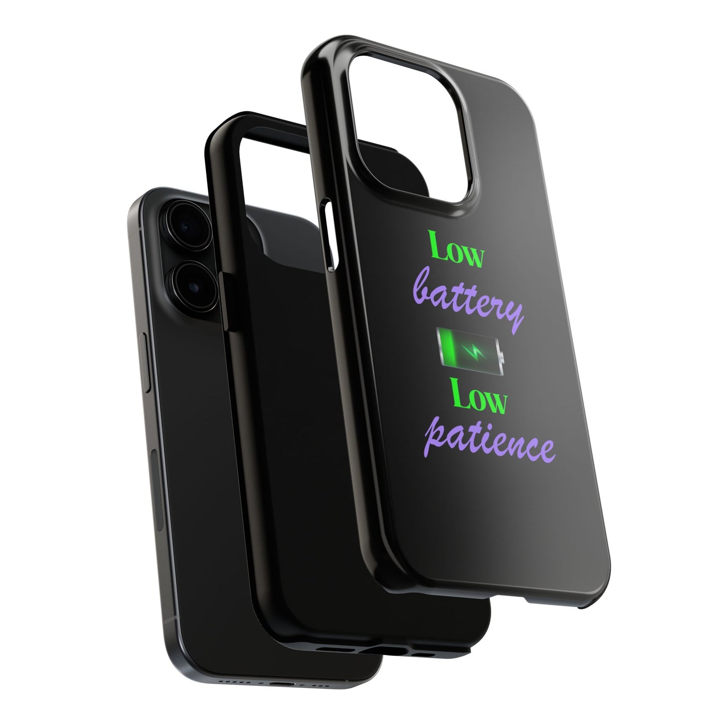 Low battery Tough Phone Cases