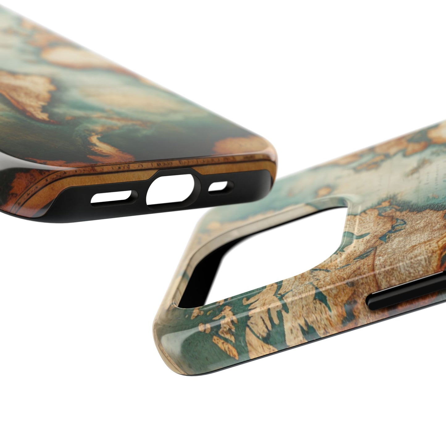 Vintage World Map Tough Phone Cases