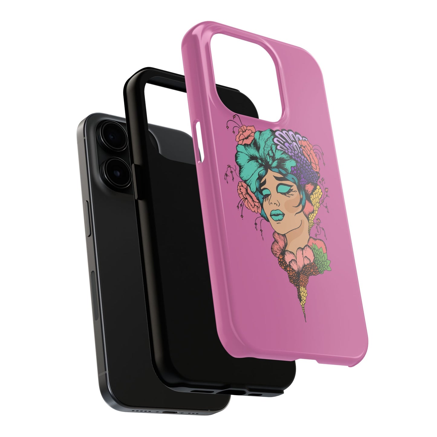 Floral Woman Tough Phone Cases