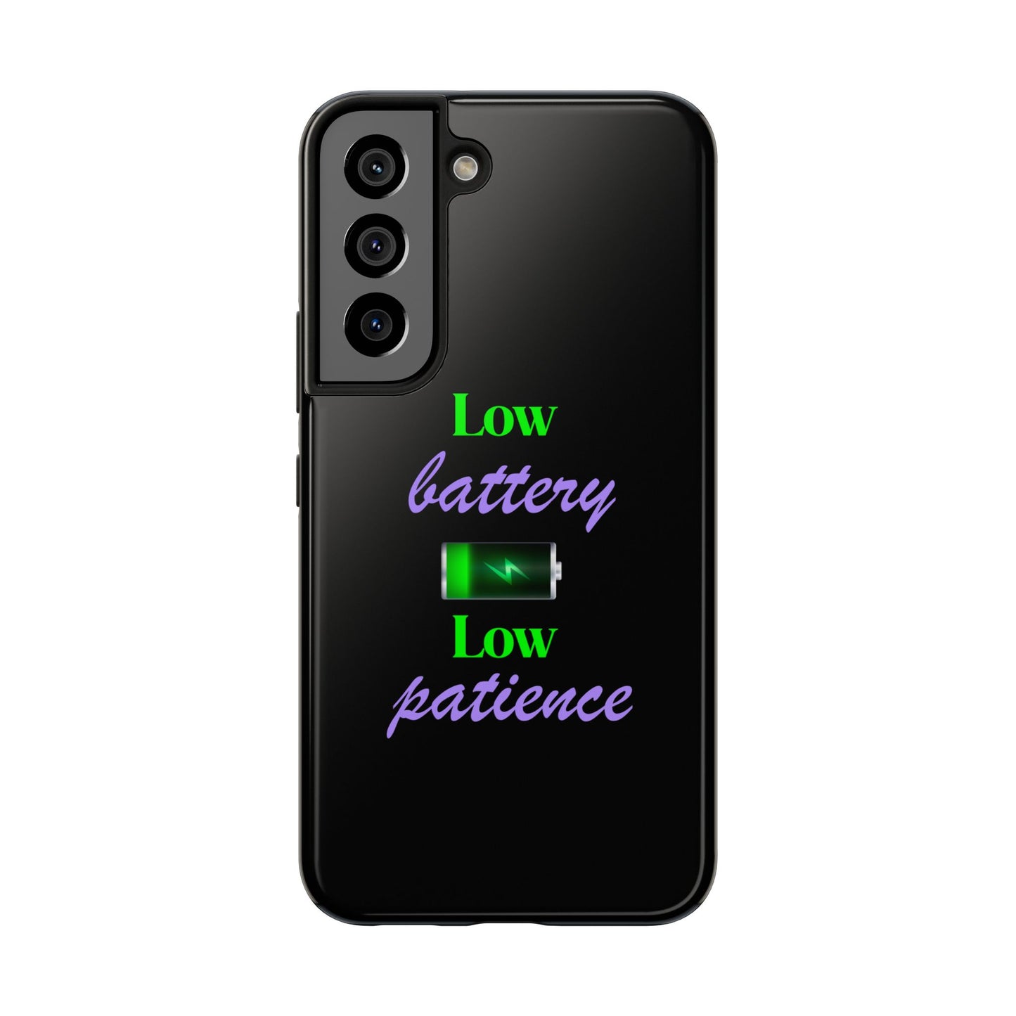 Low battery Tough Phone Cases