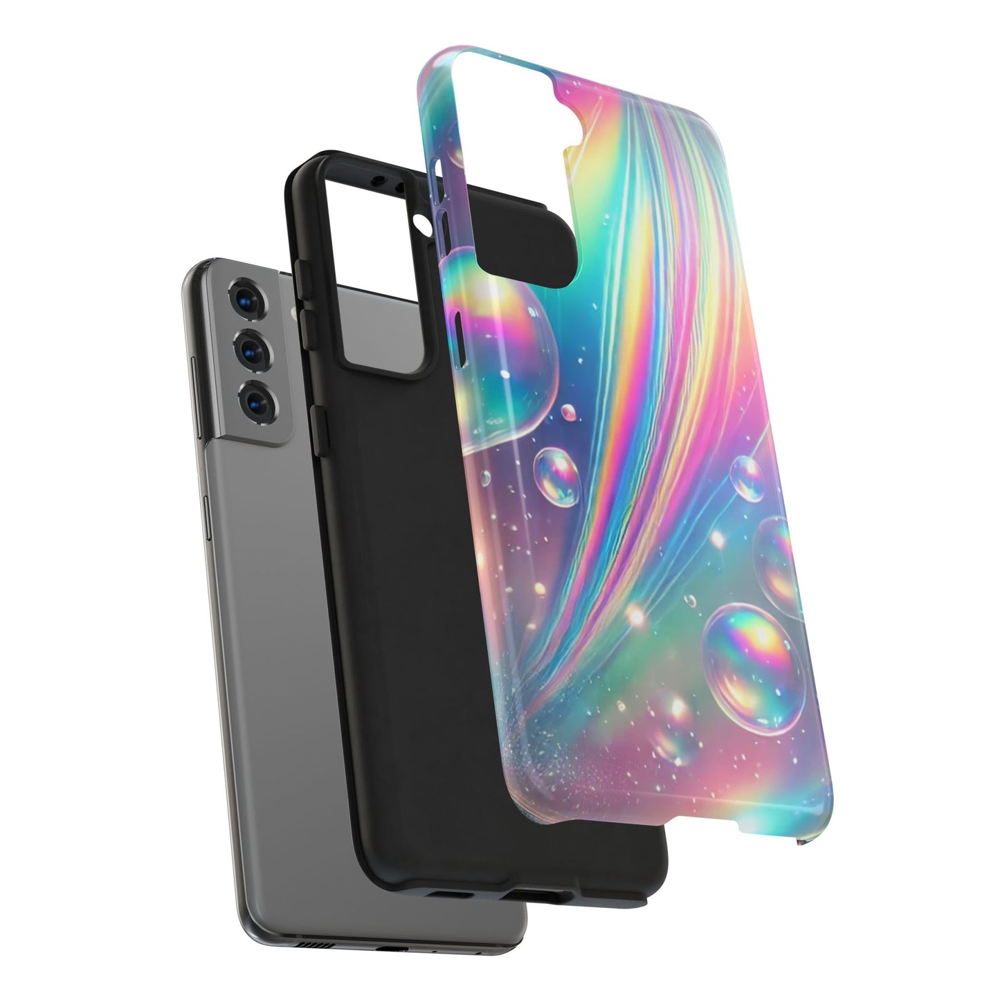 Iridescent colorful Tough Phone Cases