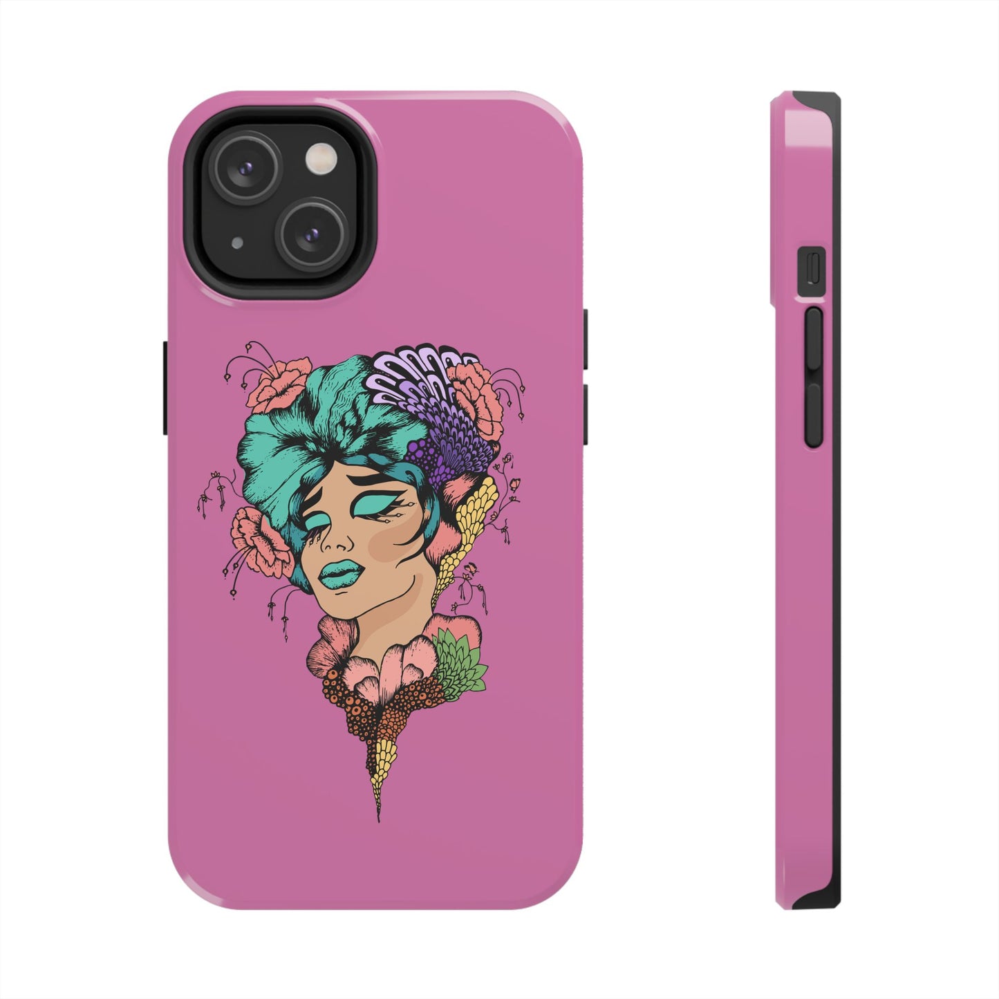 Floral Woman Tough Phone Cases