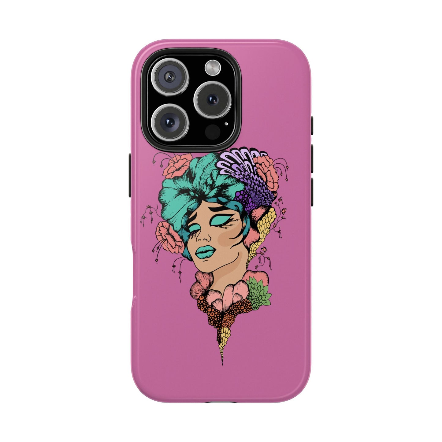 Floral Woman Tough Phone Cases