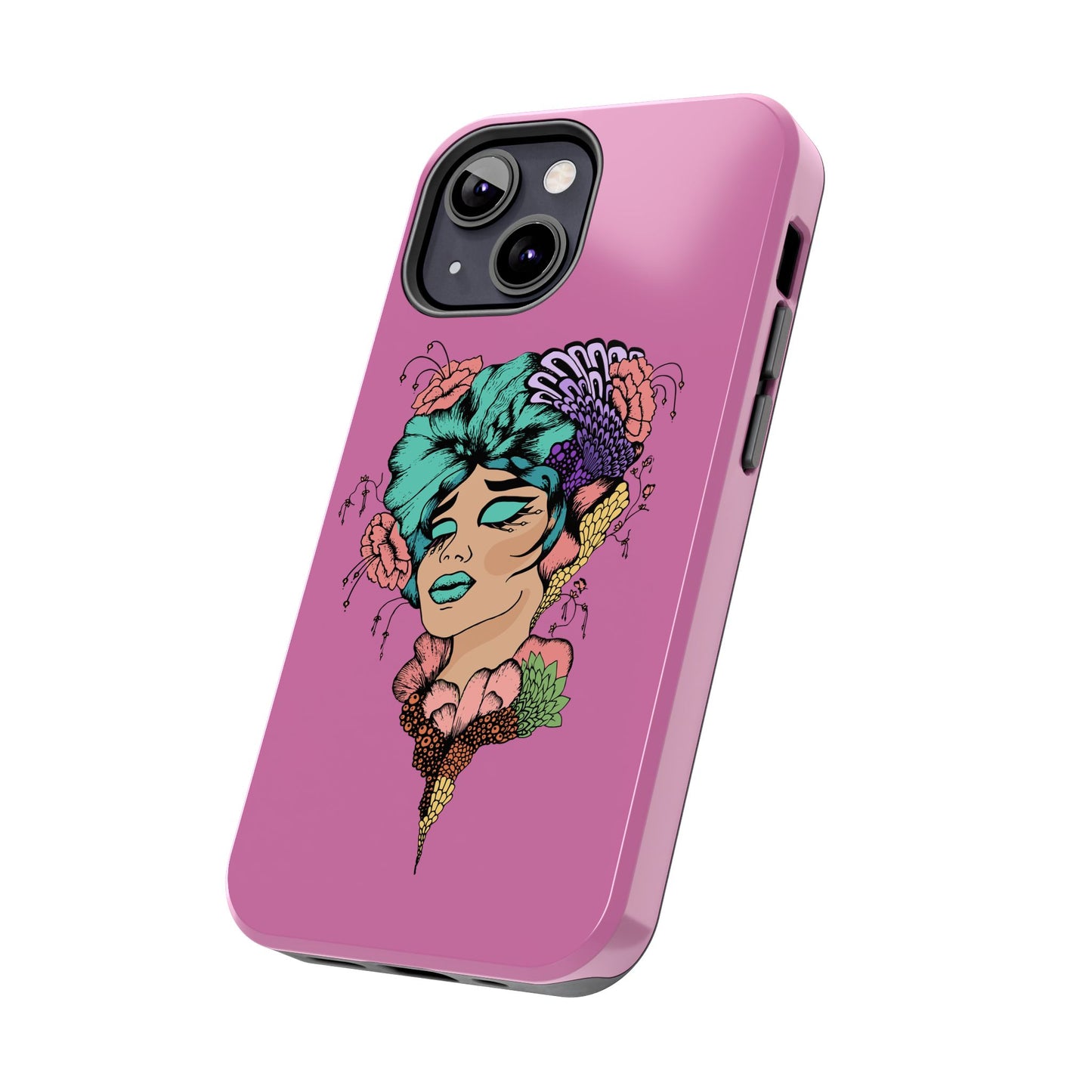 Floral Woman Tough Phone Cases