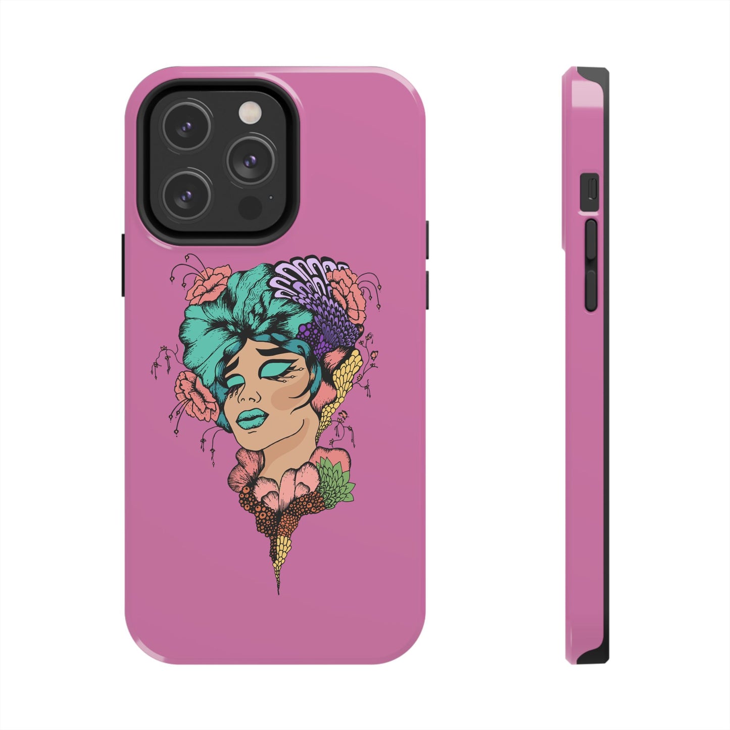 Floral Woman Tough Phone Cases