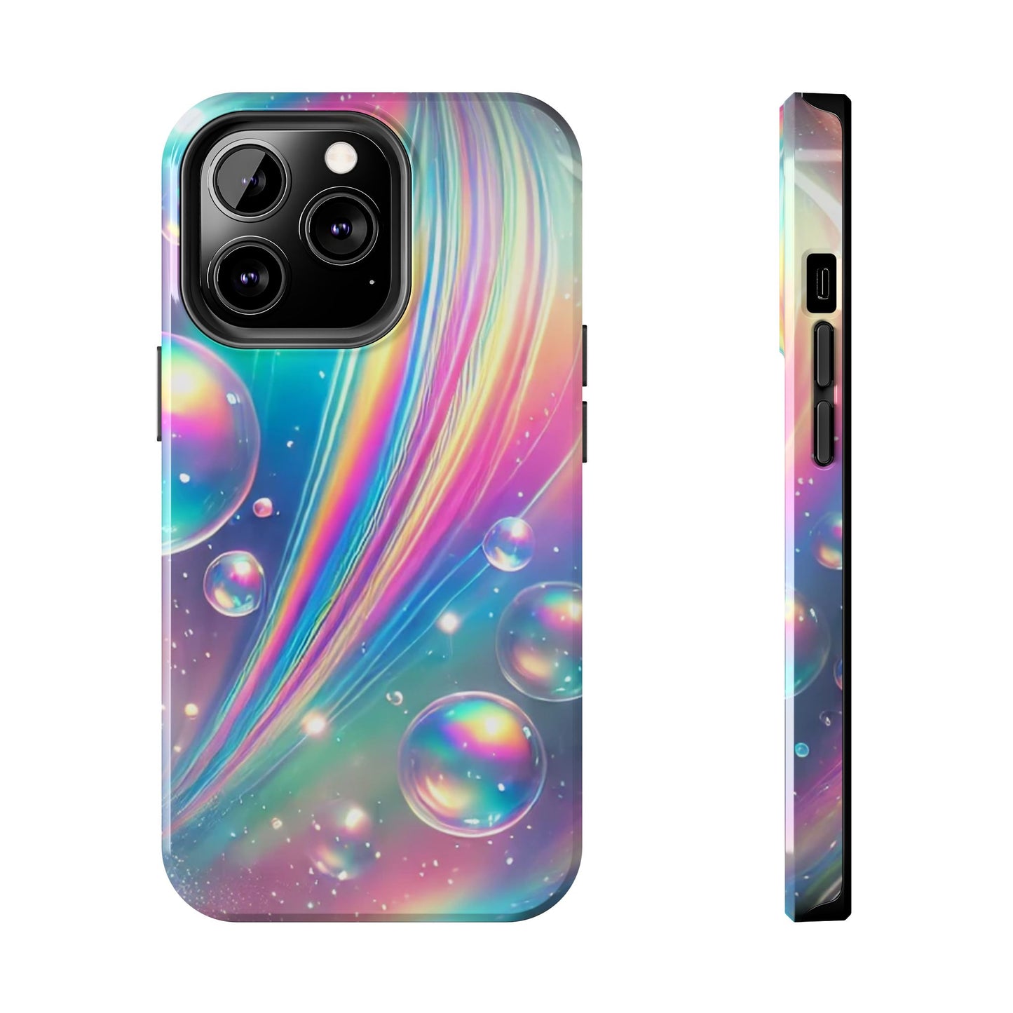 Iridescent colorful Tough Phone Cases