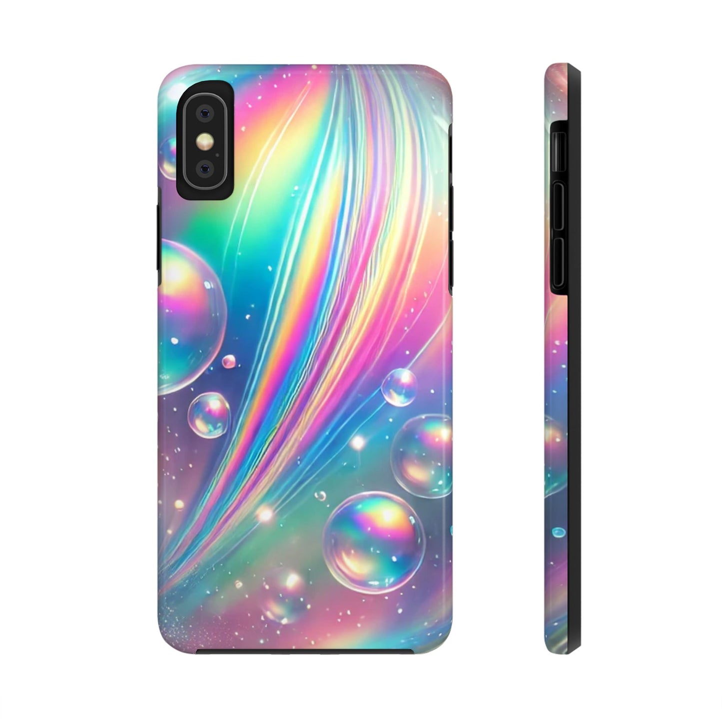 Iridescent colorful Tough Phone Cases