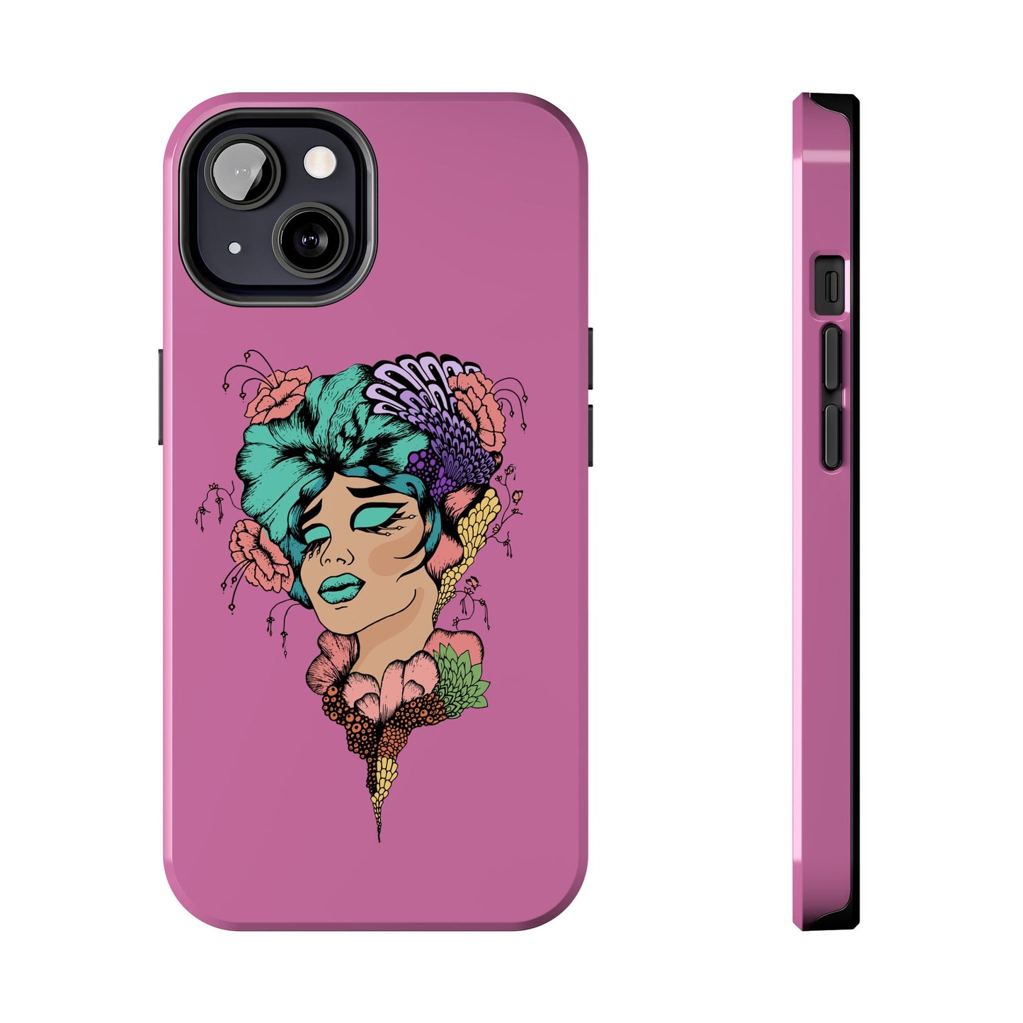 Floral Woman Tough Phone Cases