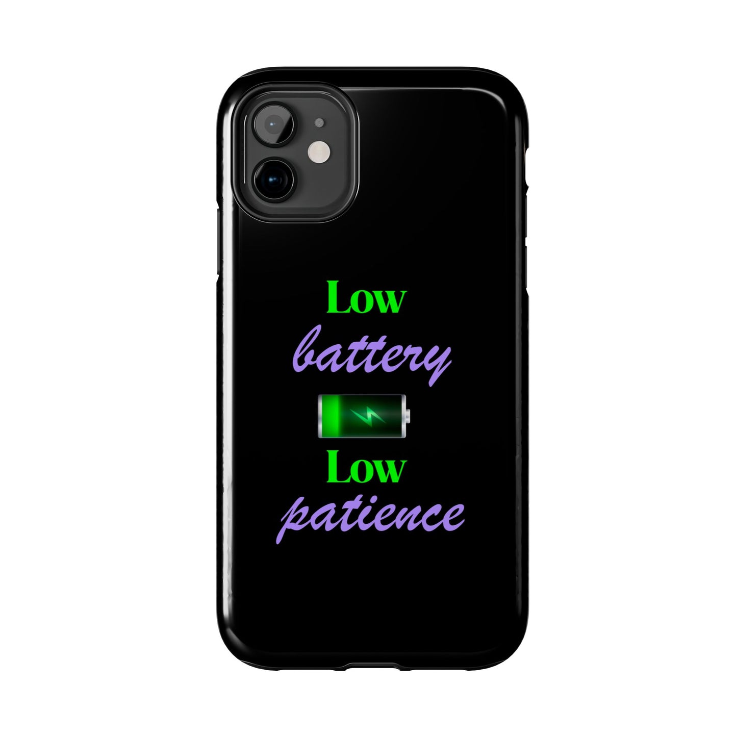 Low battery Tough Phone Cases