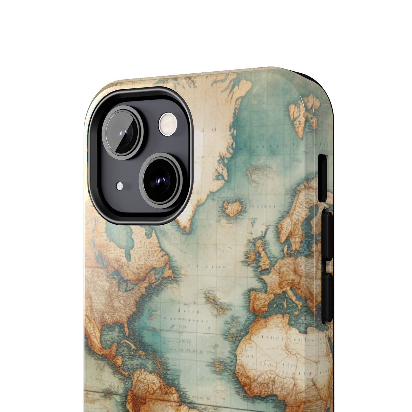 Vintage World Map Tough Phone Cases