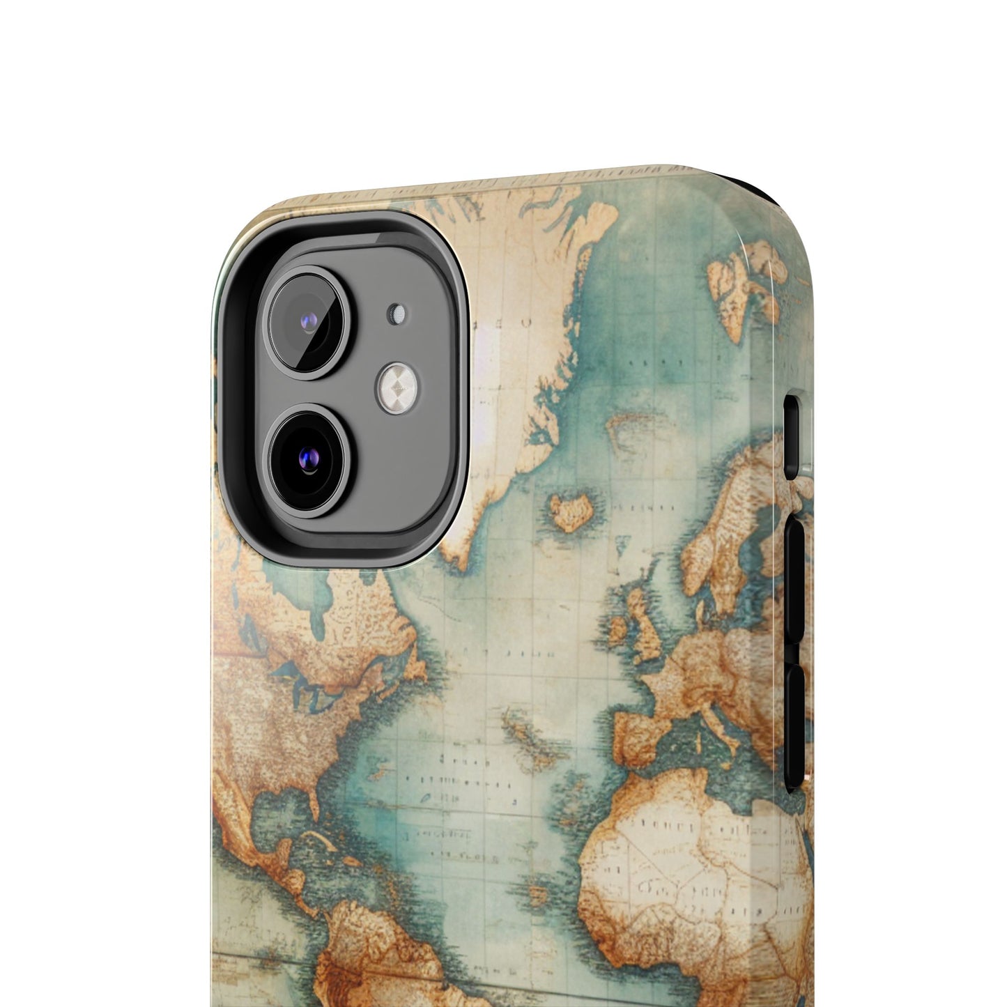 Vintage World Map Tough Phone Cases