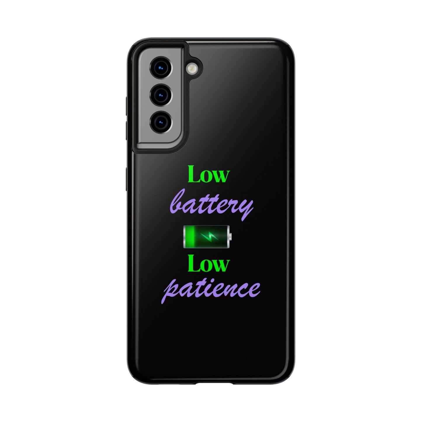 Low battery Tough Phone Cases