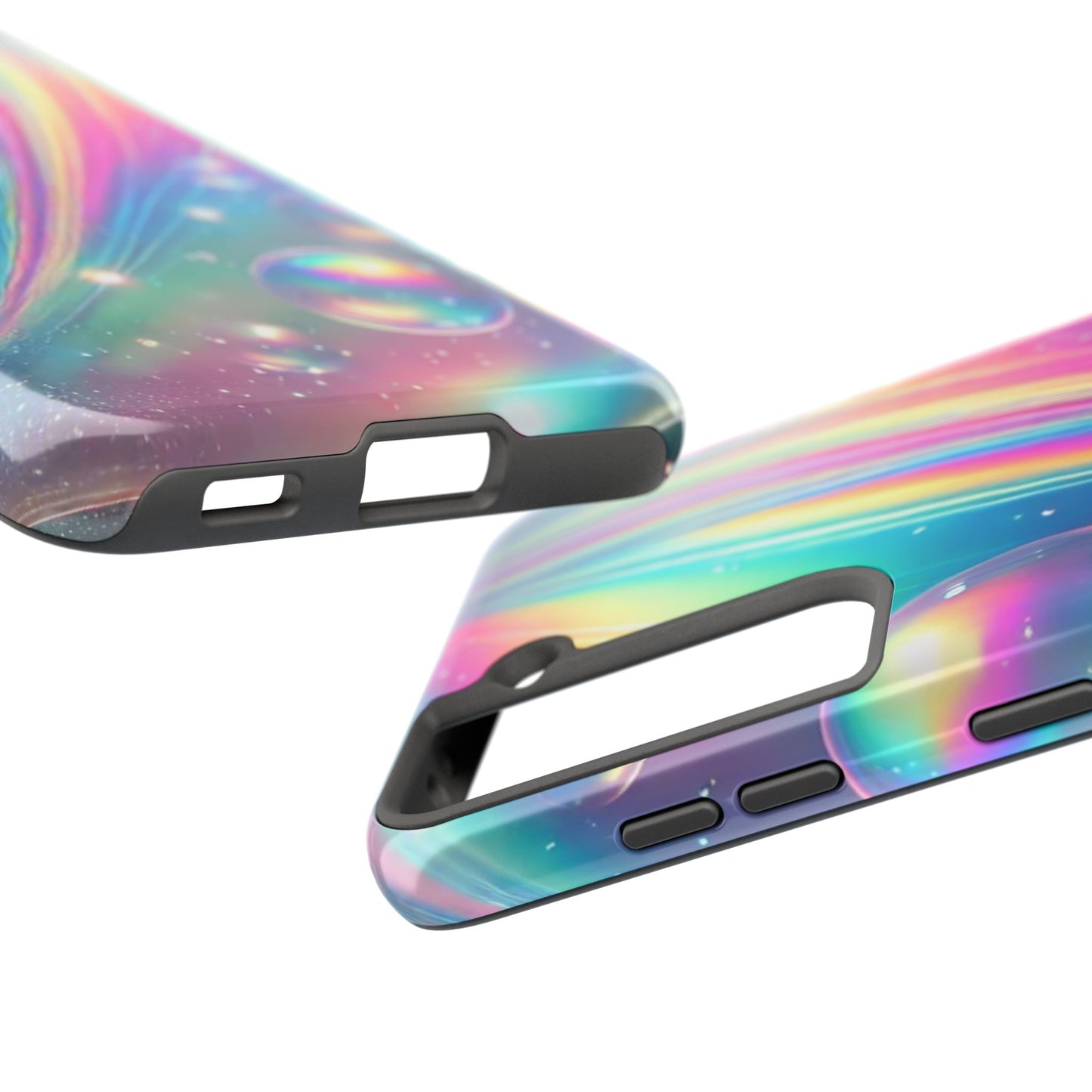 Iridescent colorful Tough Phone Cases