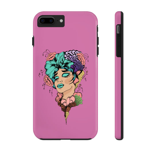 Floral Woman Tough Phone Cases