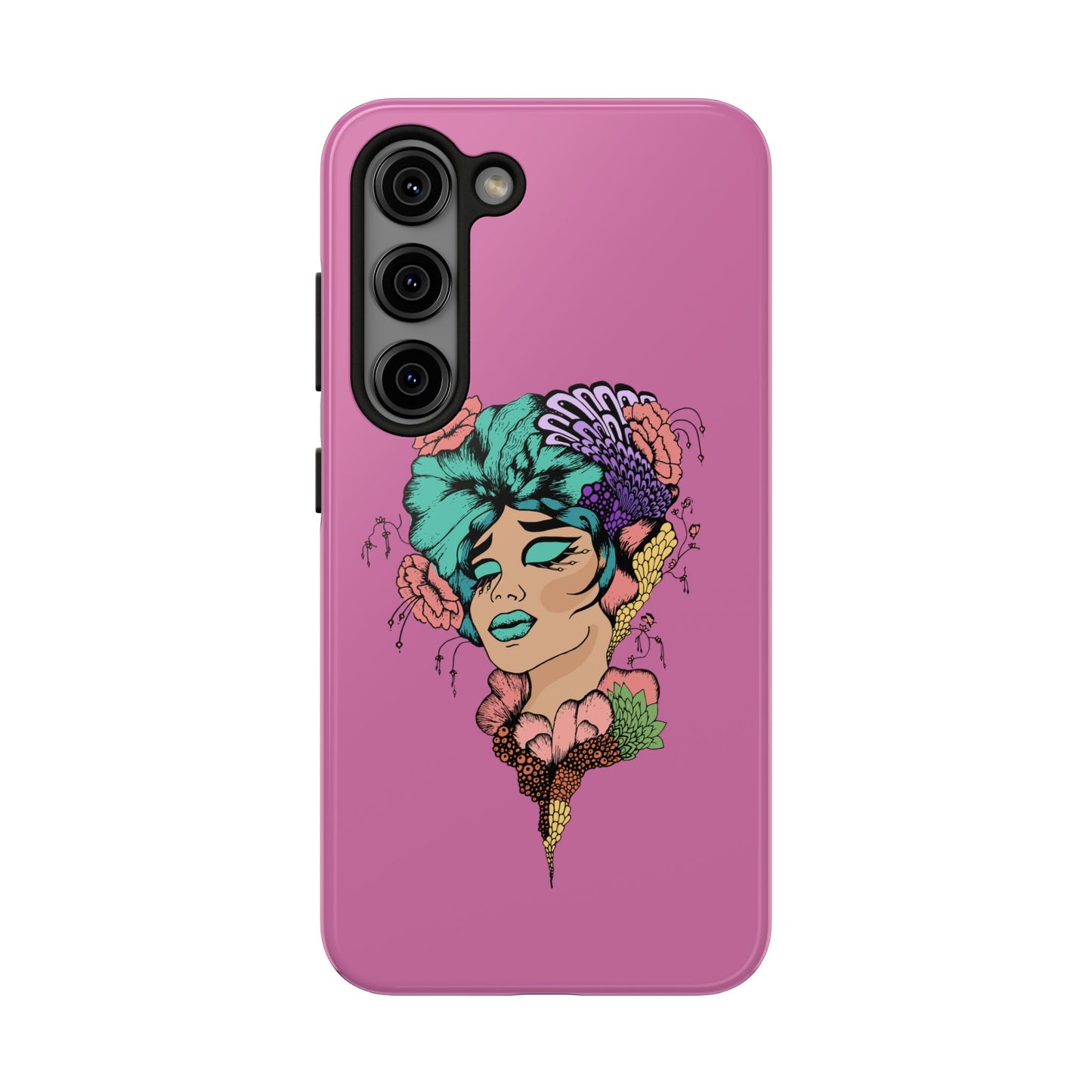 Floral Woman Tough Phone Cases