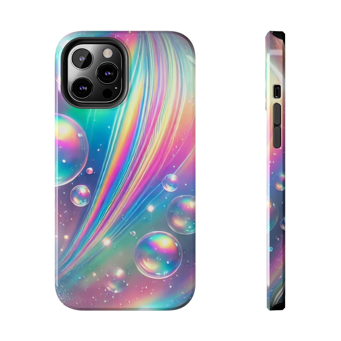 Iridescent colorful Tough Phone Cases