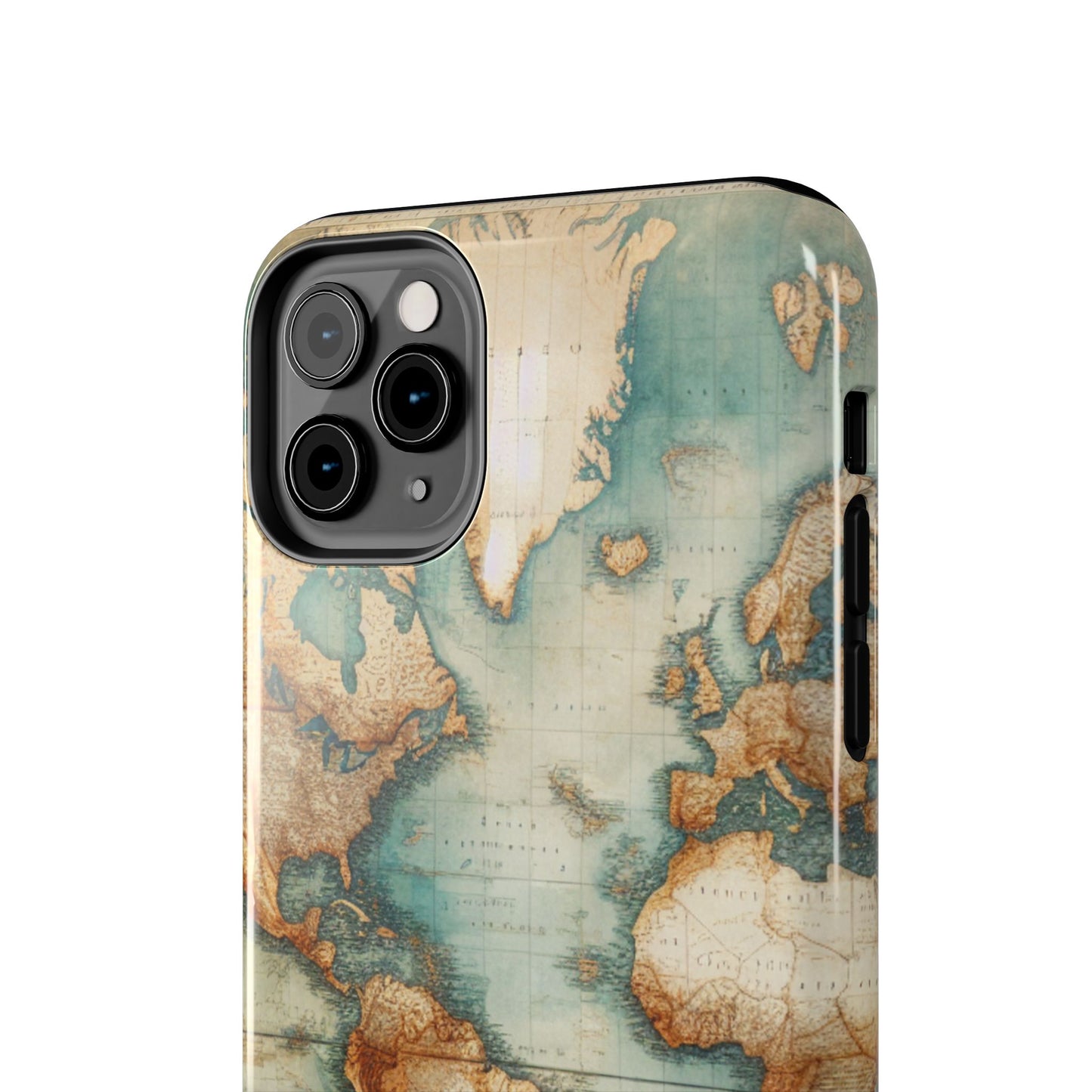 Vintage World Map Tough Phone Cases