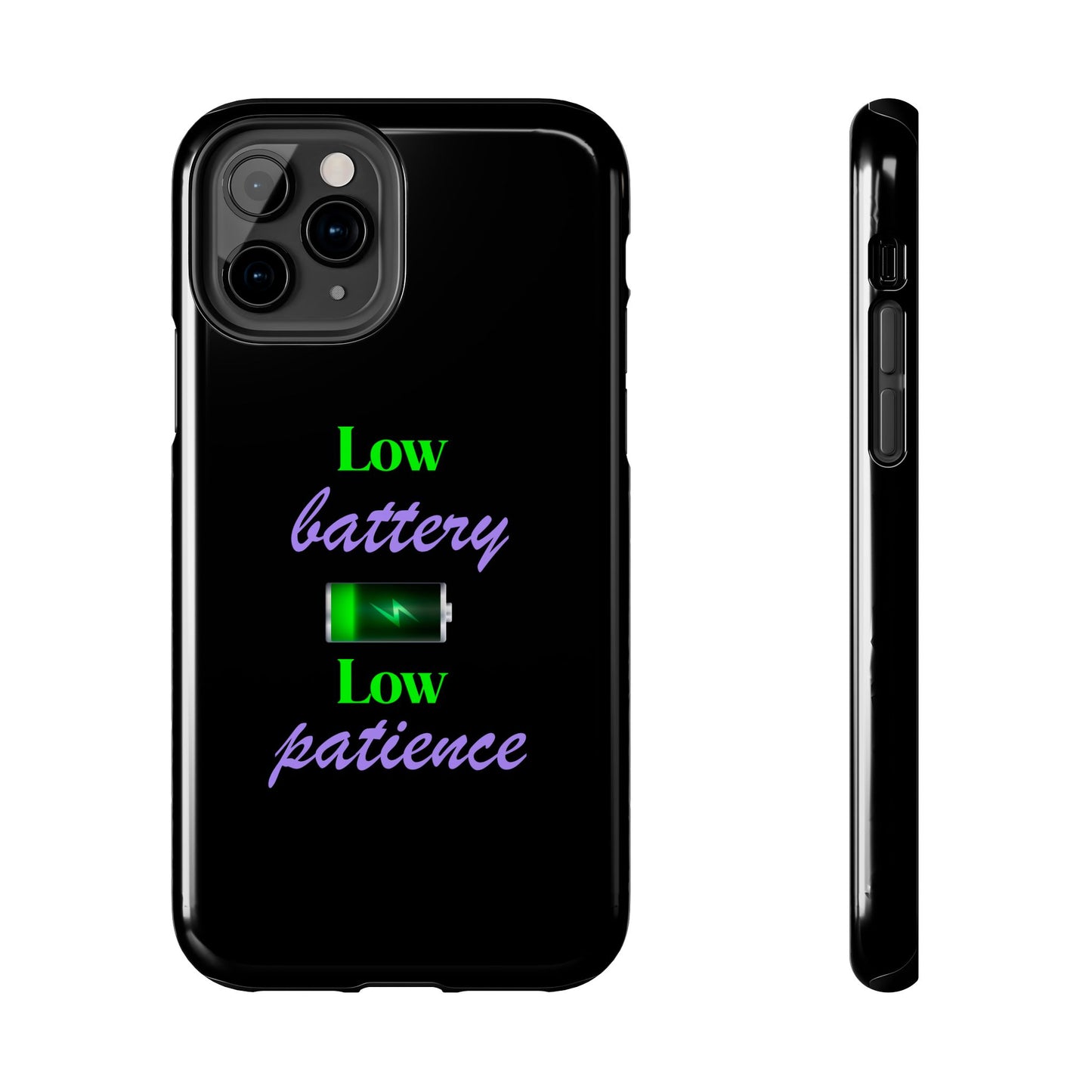 Low battery Tough Phone Cases