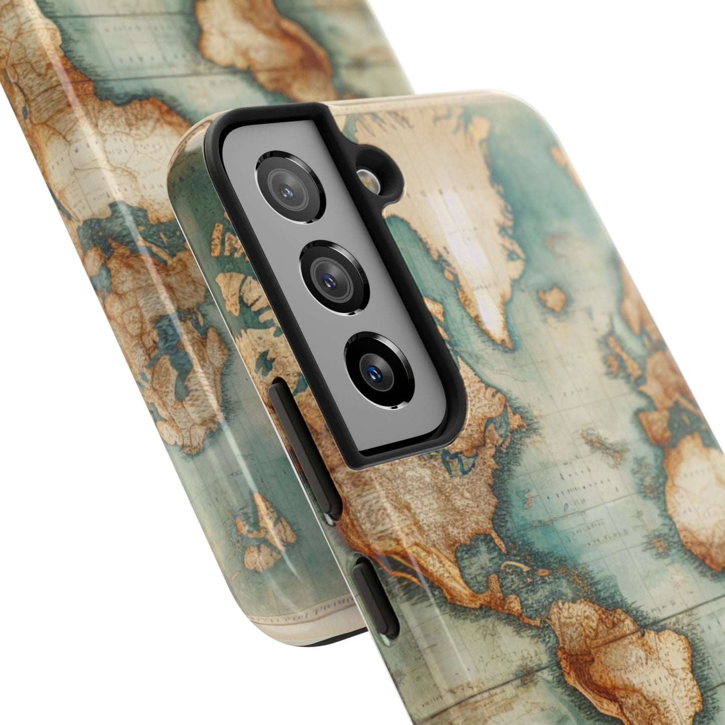 Vintage World Map Tough Phone Cases