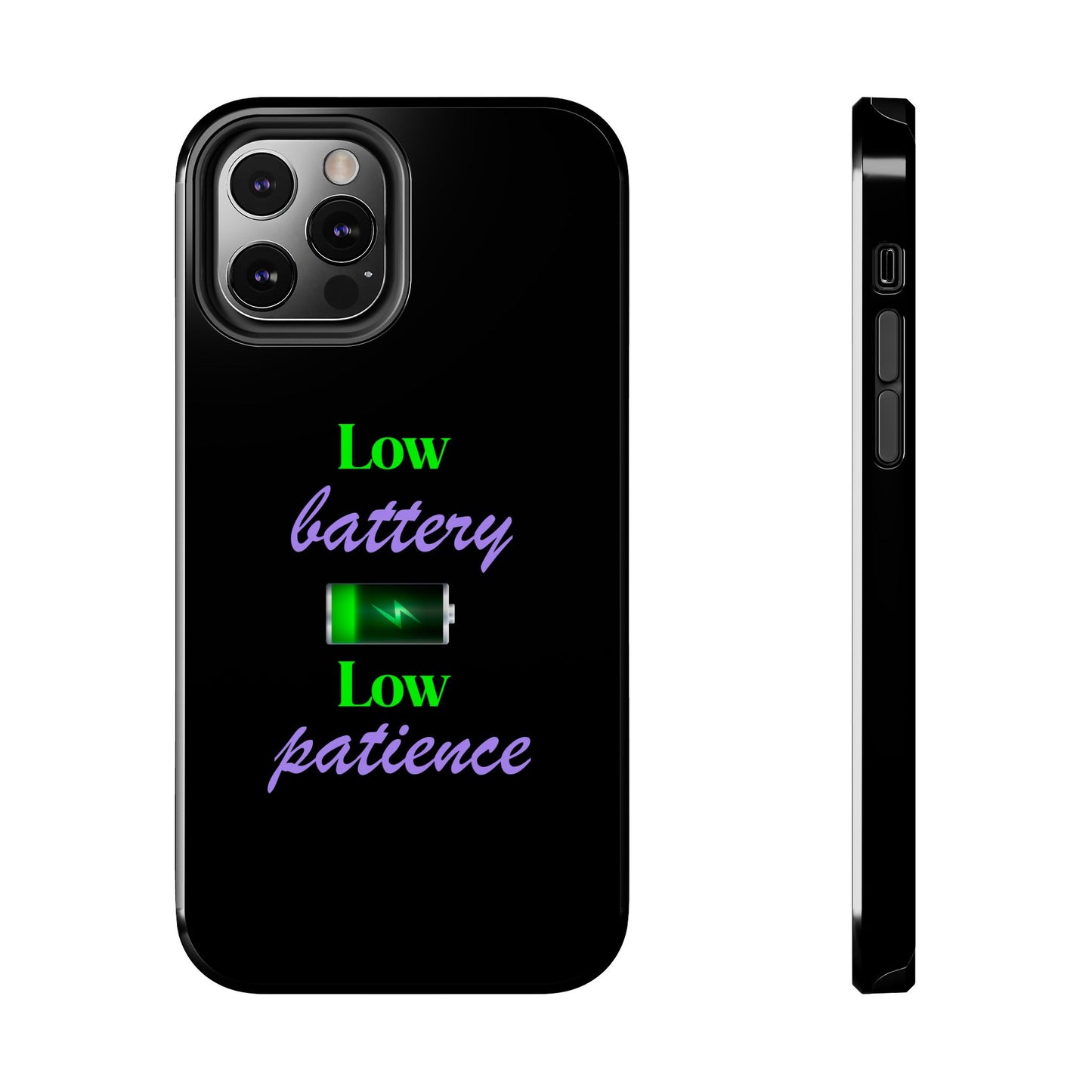 Low battery Tough Phone Cases