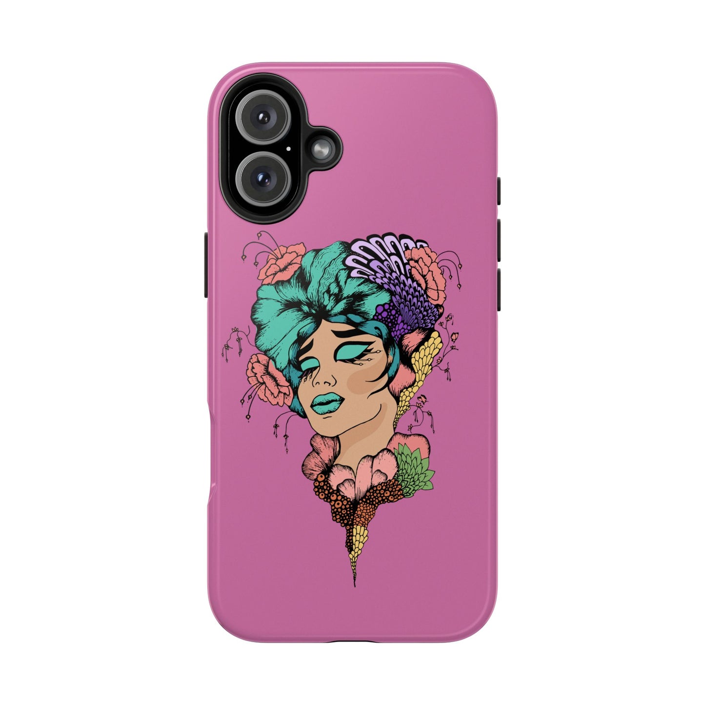 Floral Woman Tough Phone Cases