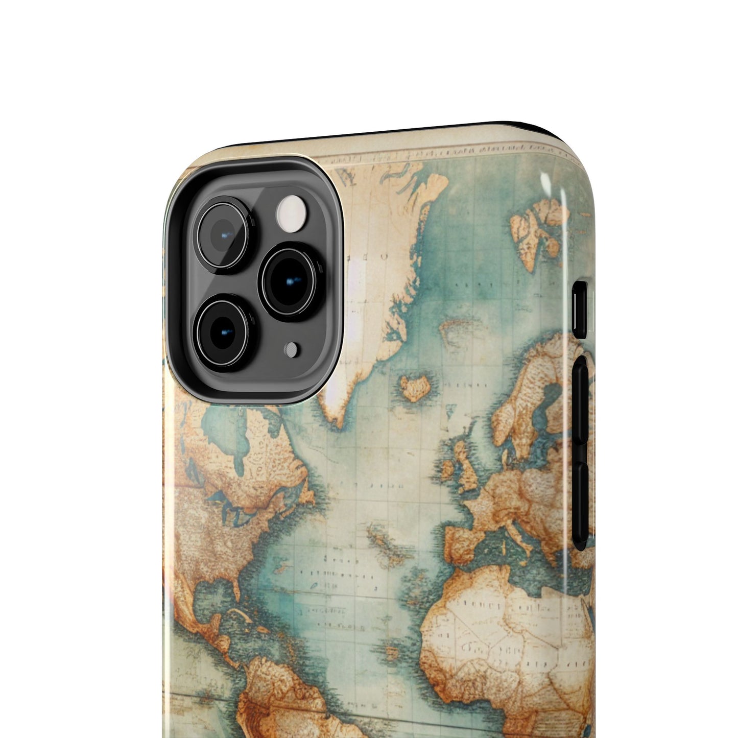 Vintage World Map Tough Phone Cases