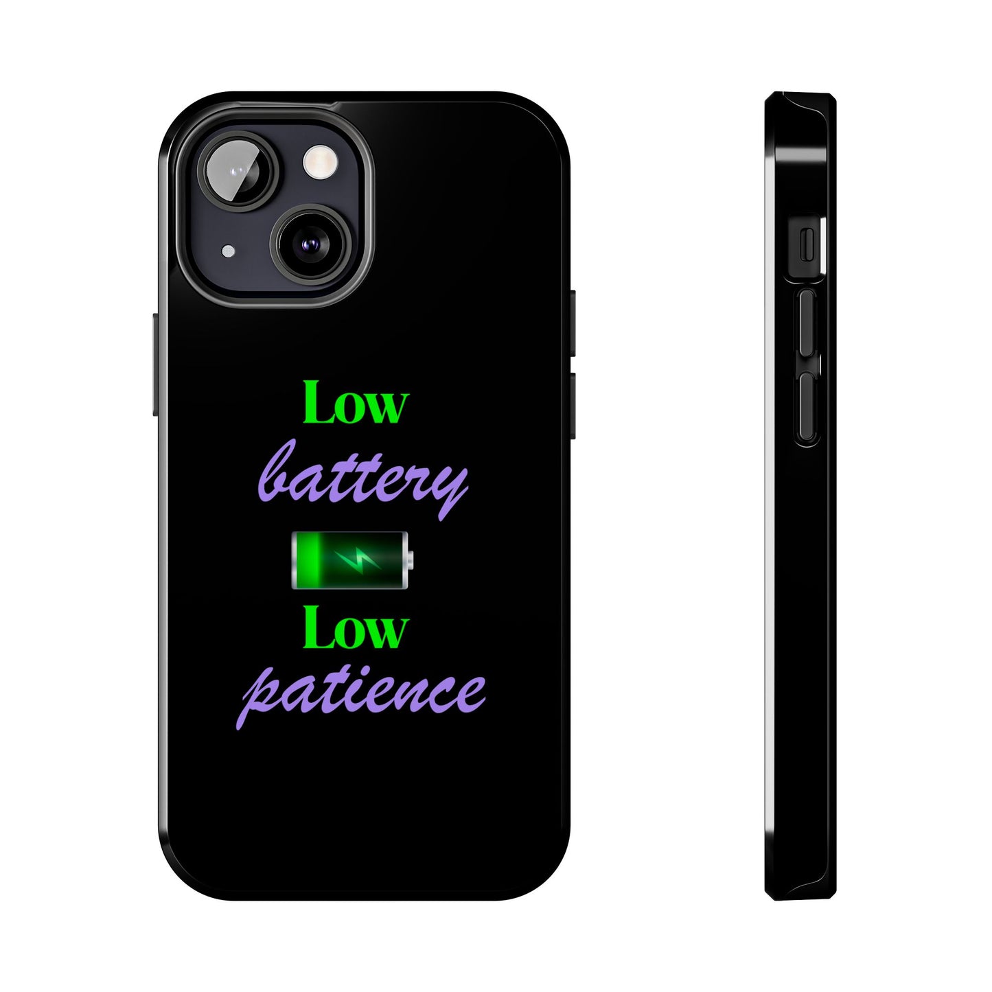 Low battery Tough Phone Cases