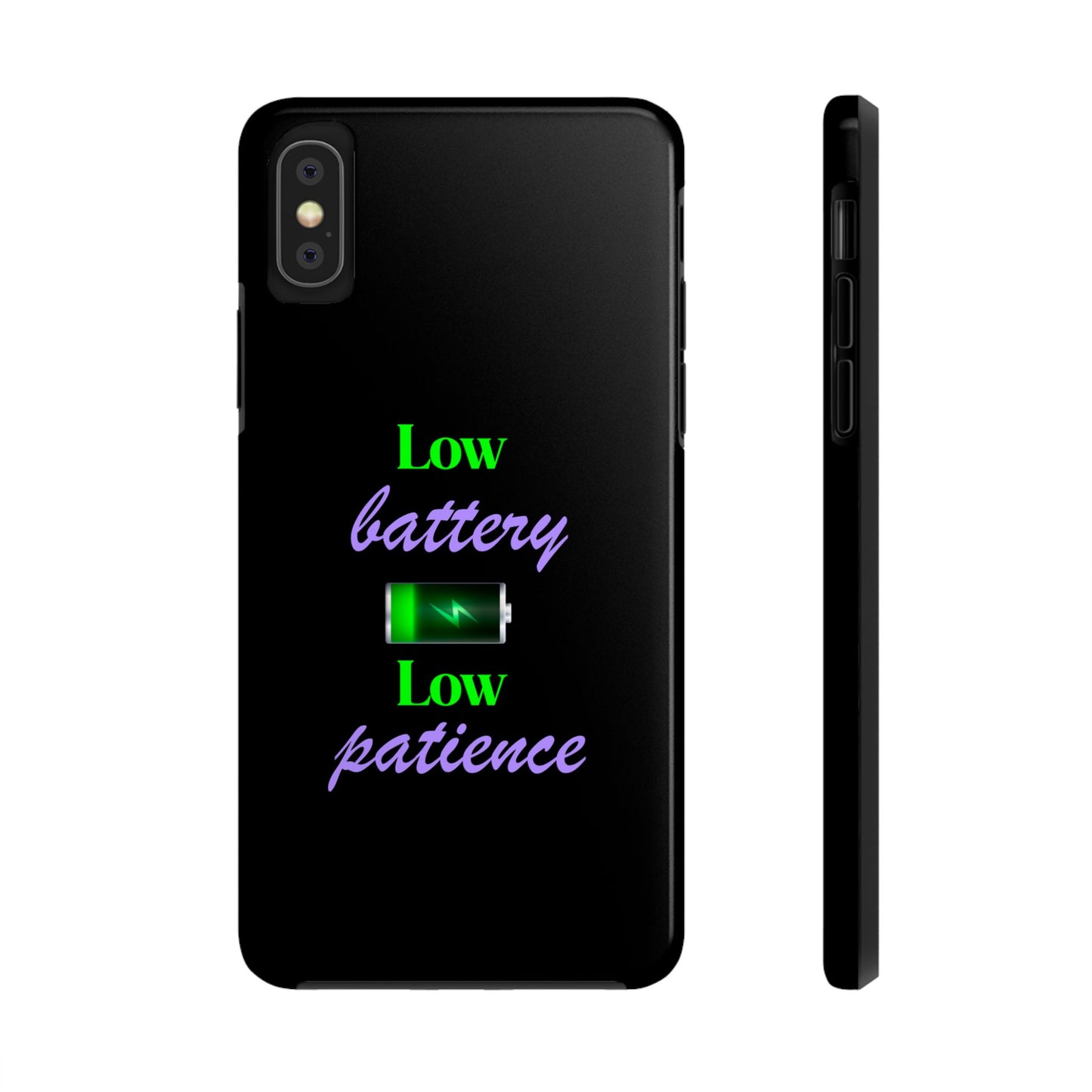 Low battery Tough Phone Cases