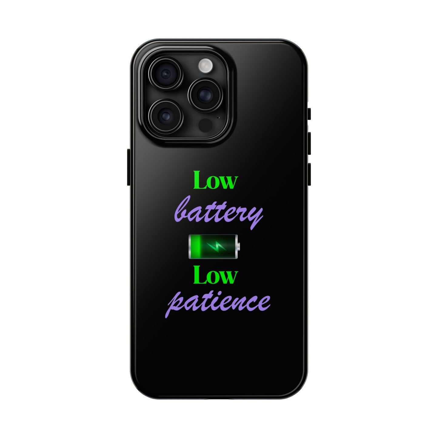 Low battery Tough Phone Cases