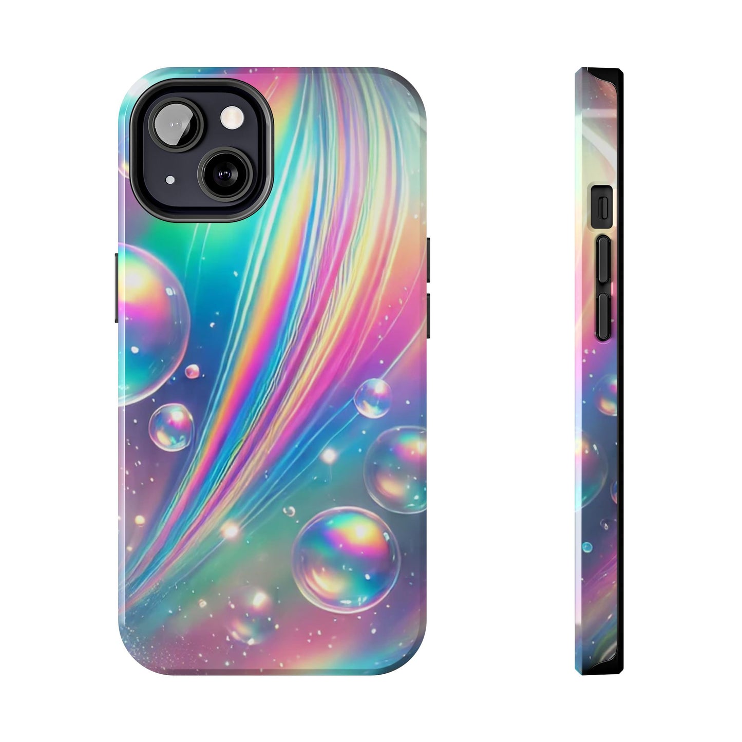 Iridescent colorful Tough Phone Cases