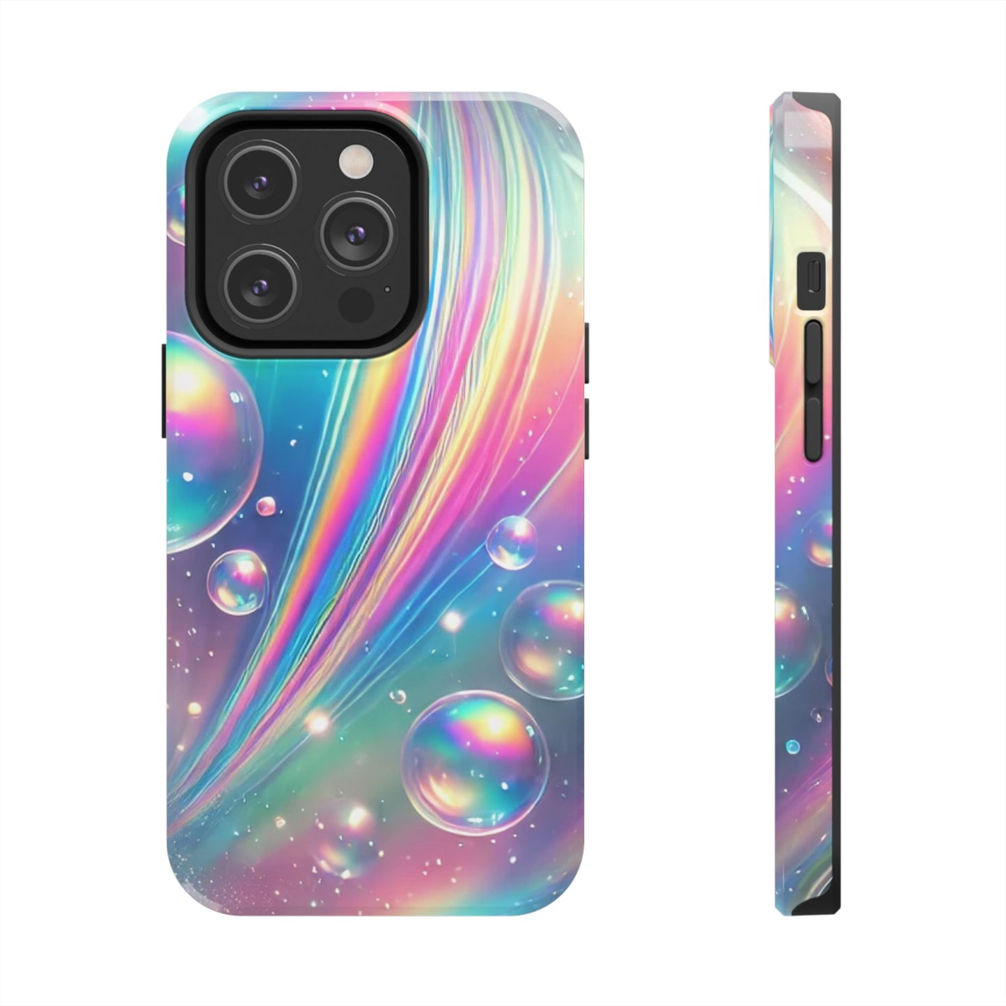 Iridescent colorful Tough Phone Cases