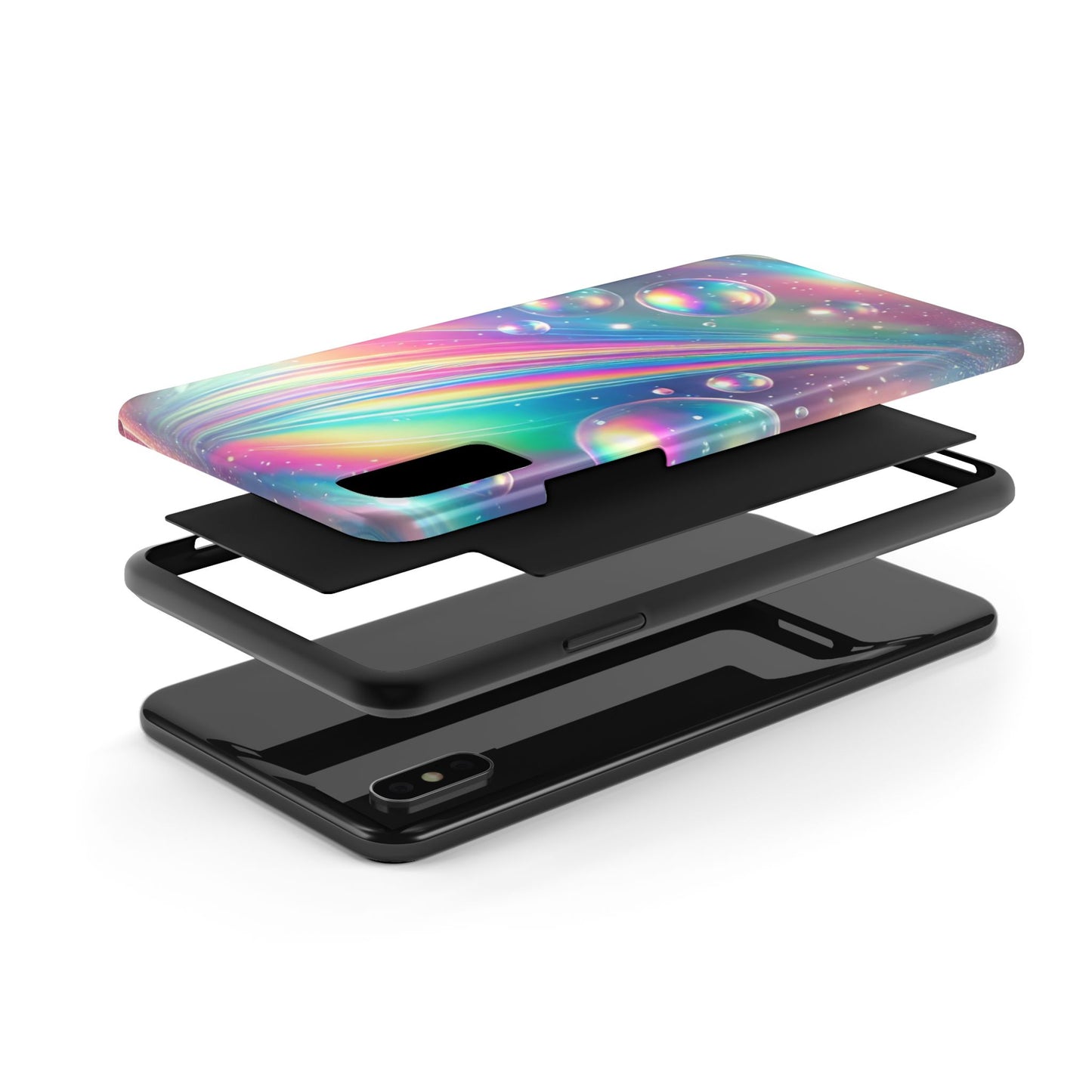 Iridescent colorful Tough Phone Cases