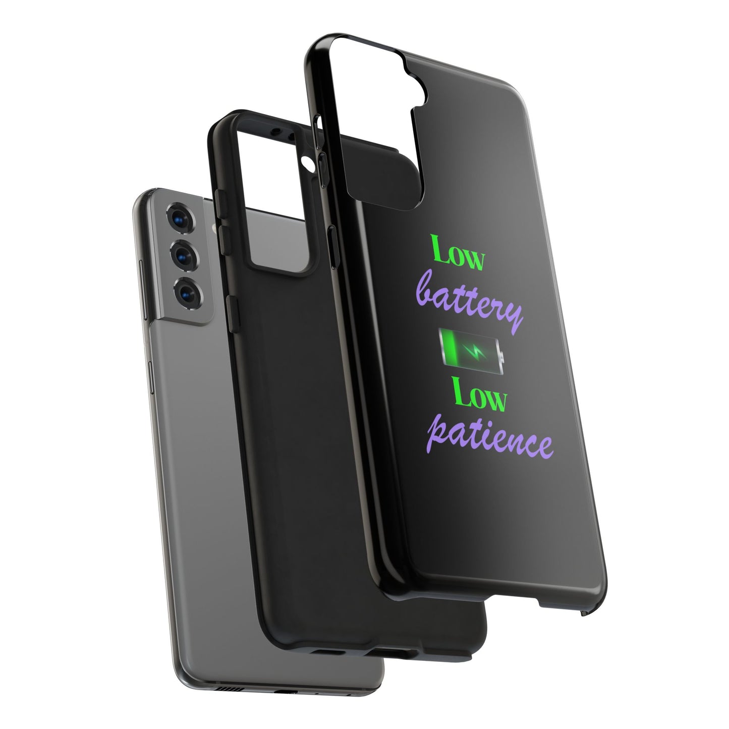 Low battery Tough Phone Cases