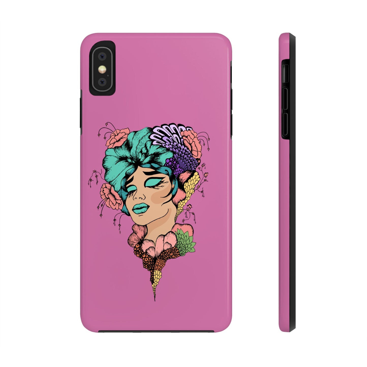 Floral Woman Tough Phone Cases