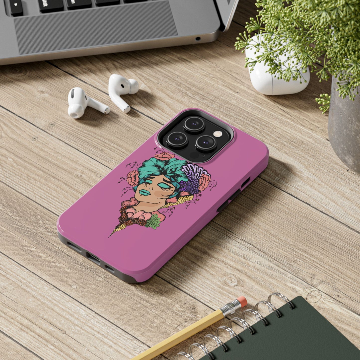 Floral Woman Tough Phone Cases