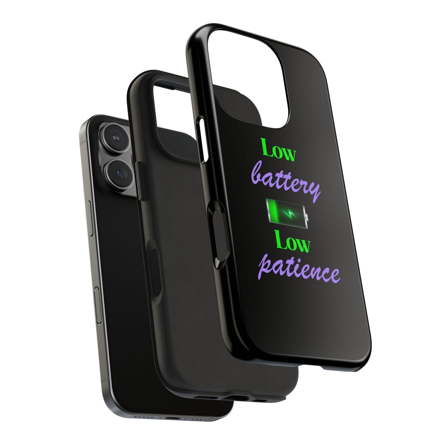 Low battery Tough Phone Cases