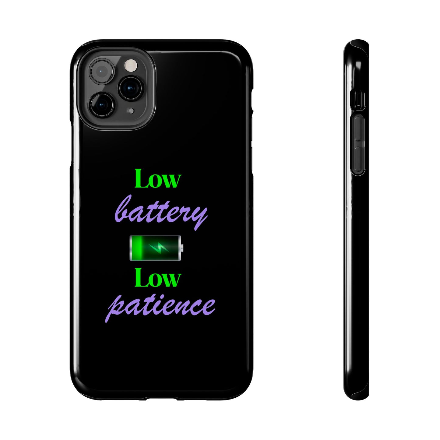 Low battery Tough Phone Cases