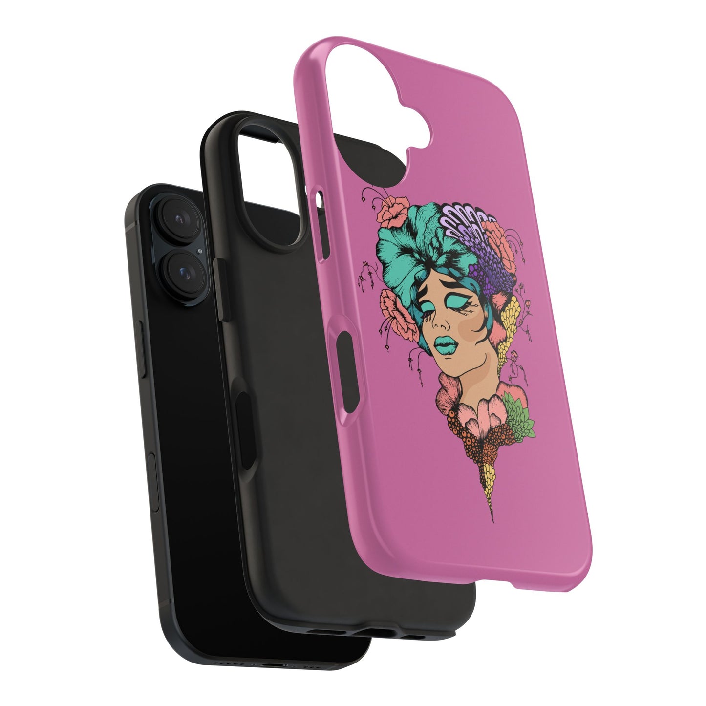 Floral Woman Tough Phone Cases