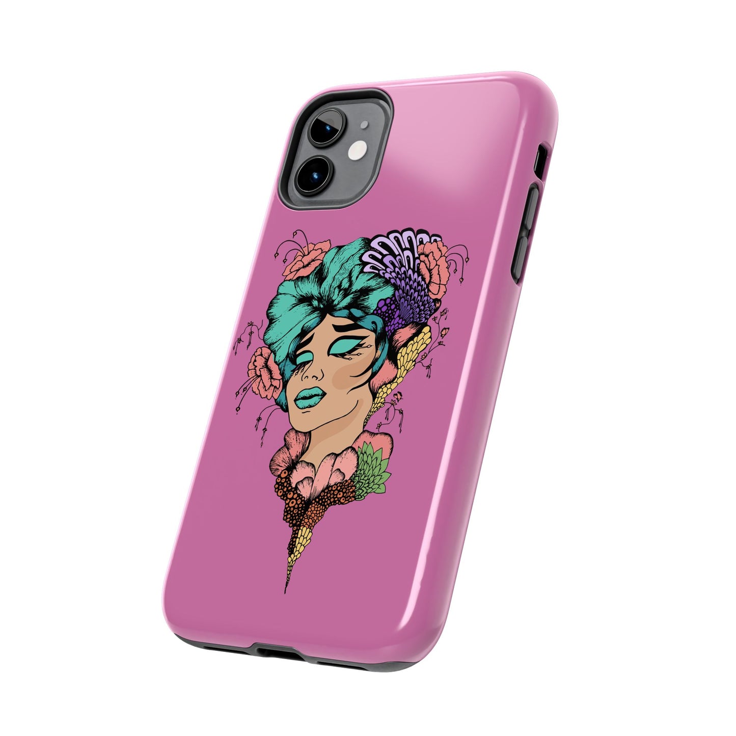 Floral Woman Tough Phone Cases