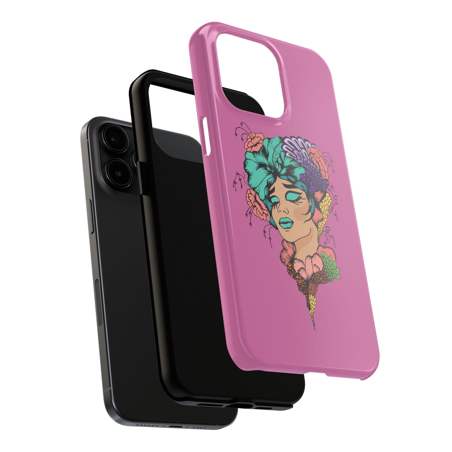 Floral Woman Tough Phone Cases