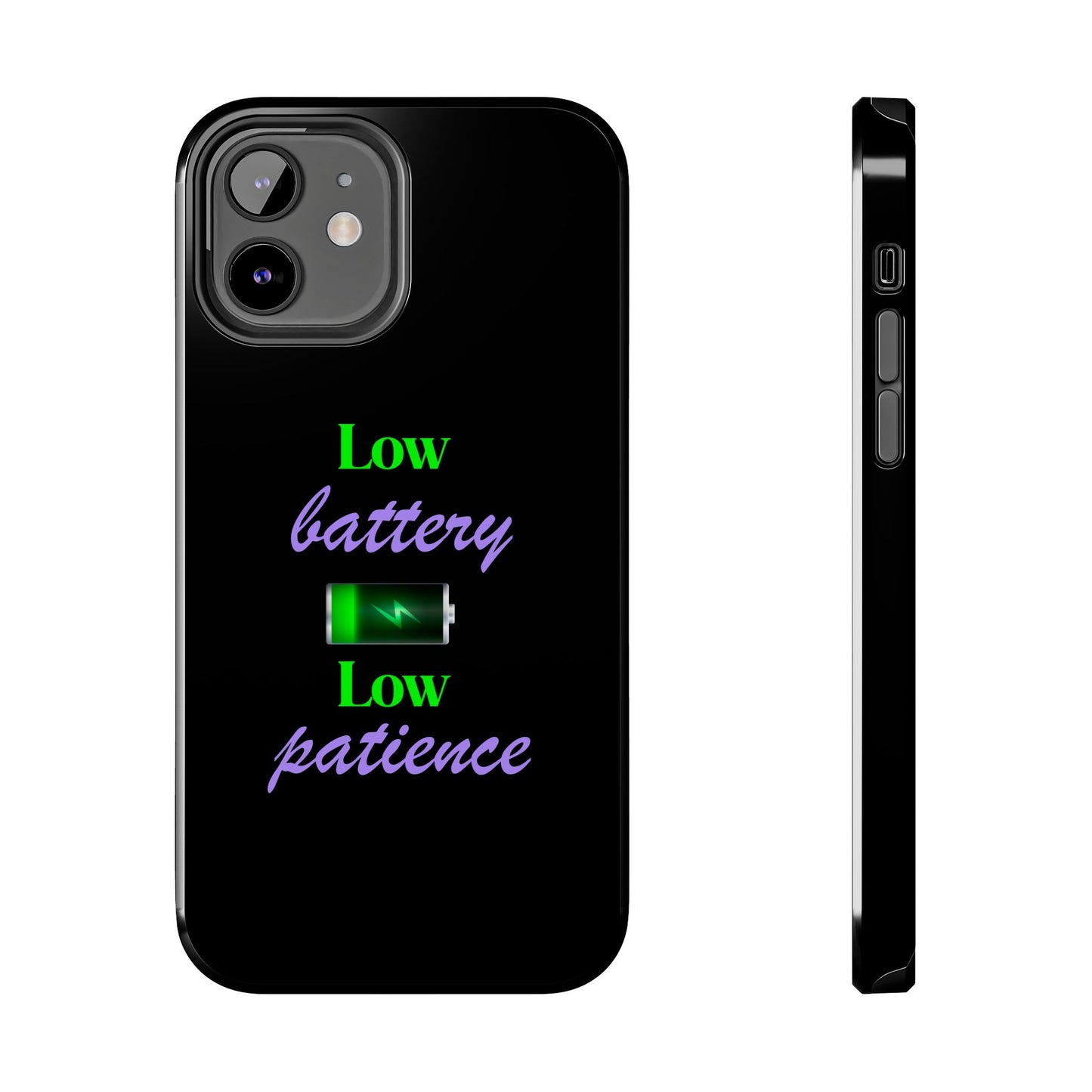 Low battery Tough Phone Cases